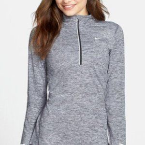 Nike Grey Element Half Zip Running Top